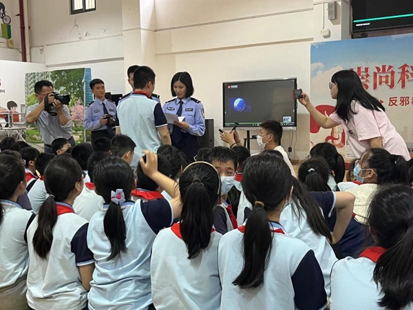 反邪教宣傳教育活動走進福州市錢塘文博小學 反邪教宣傳教育活動走進福州市錢塘文博小學